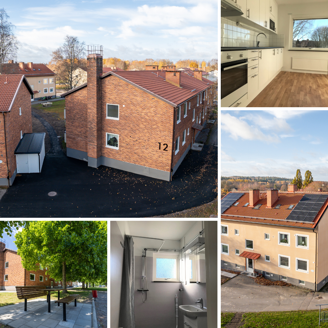 Collage av Vretstorps renovering